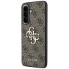Guess Leather 4G Metal Logo Case for Samsung Galaxy A57 5G / brown