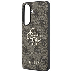 Guess Leather 4G Metal Logo Case for Samsung Galaxy A57 5G / brown