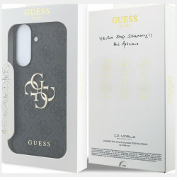 Case Guess Leather 4G Metal Logo for Samsung Galaxy A57 5G / black