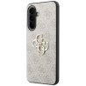 Guess Leather 4G Metal Logo Case for Samsung Galaxy A57 5G / pink