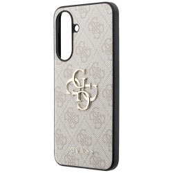 Guess Leather 4G Metal Logo Case for Samsung Galaxy A57 5G / pink