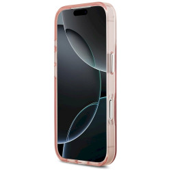 Case Guess IML Gradient Triangle Logo MagSafe for iPhone 17 Pro / pink