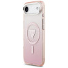 Case Guess IML Gradient Triangle Logo MagSafe for iPhone Air / pink