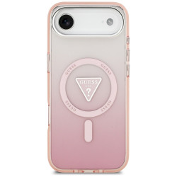 Case Guess IML Gradient Triangle Logo MagSafe for iPhone Air / pink