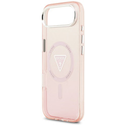 Case Guess IML Gradient Triangle Logo MagSafe for iPhone Air / pink