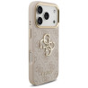 Guess 4G Big 4G Classic Logo Big Strap Metal Buttons Case for iPhone 17 Pro Pink