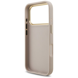 Guess 4G Big 4G Classic Logo Big Strap Metal Buttons Case for iPhone 17 Pro Pink