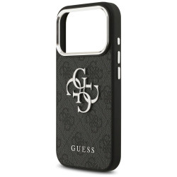 Guess 4G Big 4G Classic Logo Case for iPhone 17 Pro Max / black silver