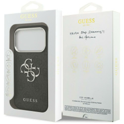 Guess 4G Big 4G Classic Logo Case for iPhone 17 Pro Max / black silver