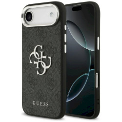 Guess 4G Big 4G Classic Logo Case for iPhone 17 Air / black silver