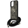 Guess 4G Big Logo Cord Stap Crossbody Case for iPhone 16 Plus / brown