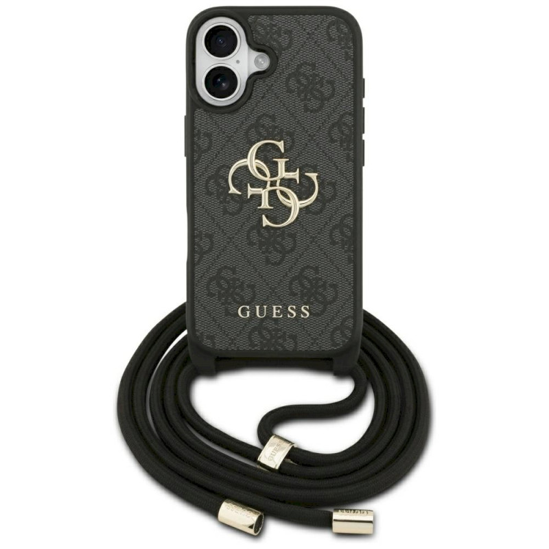 Guess 4G Big Logo Cord Stap Crossbody for iPhone 17 / black