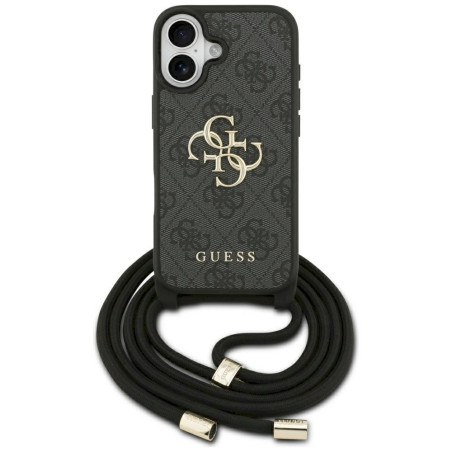 Guess 4G Big Logo Cord Stap Crossbody for iPhone 17 / black