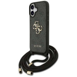 Guess 4G Big Logo Cord Stap Crossbody for iPhone 17 / black