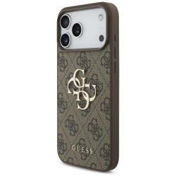 Guess 4G Big Logo Case for iPhone 17 Pro Max / brown