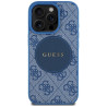 Guess 4G Circle Classic Logo MagSafe Case for iPhone 16 Pro Max / blue