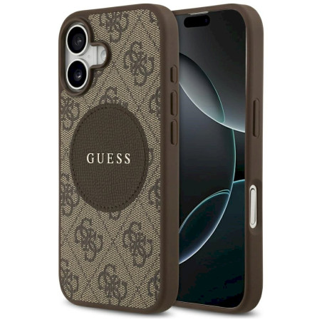 Case Guess 4G Circle Classic Logo MagSafe for iPhone 17 / brown