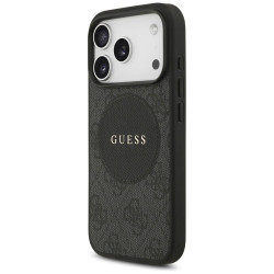 Guess 4G Circle Classic Logo MagSafe Case for iPhone 17 Pro / black
