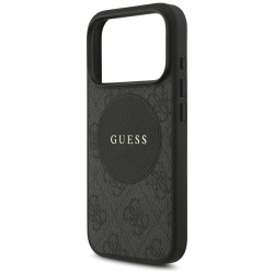 Guess 4G Circle Classic Logo MagSafe Case for iPhone 17 Pro / black