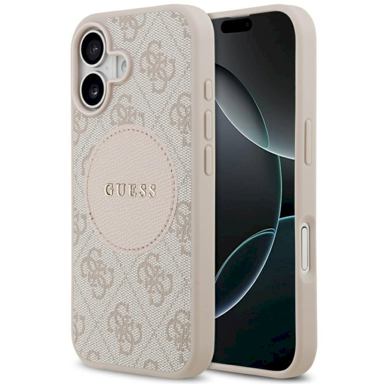 Guess 4G Circle Classic Logo MagSafe Case for iPhone 17 / pink