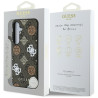 Guess 4G Printed Colored Peony Pattern MagSafe Case for Samsung Galaxy S25 / brown