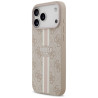 Case Guess 4G Printed Stripes MagSafe for iPhone 17 Pro Max / pink