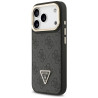 Guess 4G PU Triangle Logo & Stand Camera Magsafe Case for iPhone 17 Pro / black