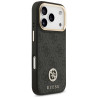 Guess 4G Strass Logo & Big Strap Metal Buttons MagSafe Case for iPhone 17 Pro / black