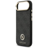 Guess 4G Strass Logo & Big Strap Metal Buttons MagSafe Case for iPhone Air / black