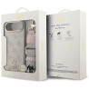 Guess 4G Strass Logo & Big Strap Metal Buttons MagSafe Case for iPhone Air / pink