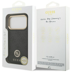 Guess 4G Strass Logo MagSafe Case for iPhone 17 Pro / black