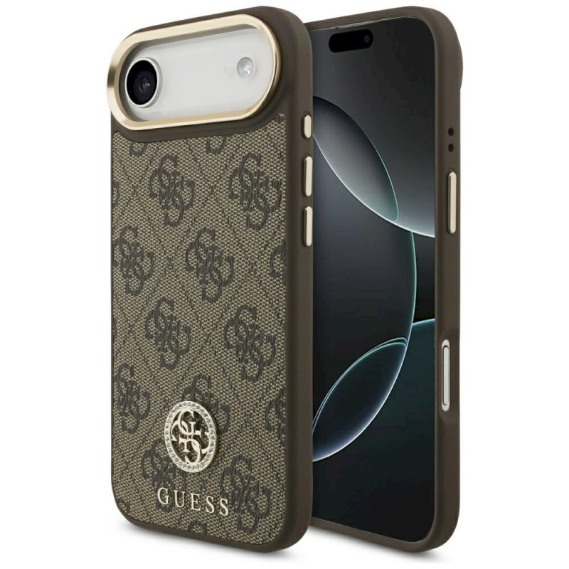 Guess 4G Strass Logo MagSafe Case for iPhone Air / brown