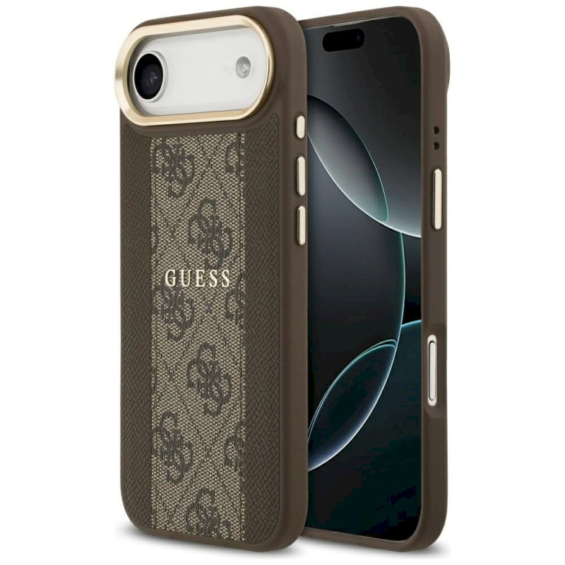 Case Guess 4G Stripe MagSafe for iPhone 17 Air / brown