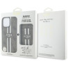 Guess 4G Stripes with wallet Magsafe Case for iPhone 16 Pro Max / brown