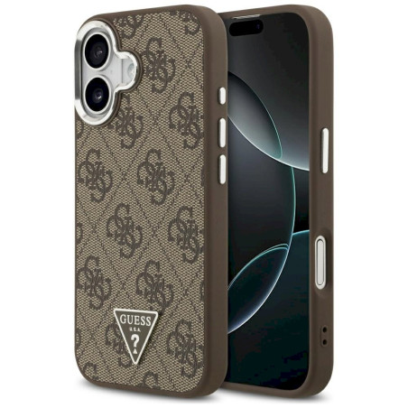 Case Guess 4G Triangle Logo MagSafe for iPhone 17 / brown