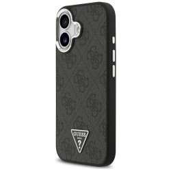 Case Guess 4G Triangle Logo MagSafe for iPhone 17 / black silver