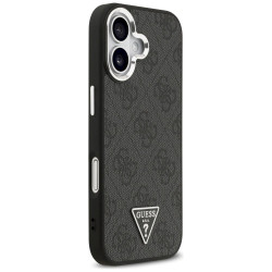 Case Guess 4G Triangle Logo MagSafe for iPhone 17 / black silver