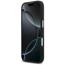 Case Guess 4G Triangle Logo MagSafe for iPhone 17 / black silver