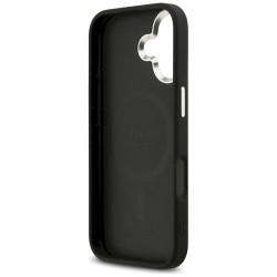 Case Guess 4G Triangle Logo MagSafe for iPhone 17 / black silver
