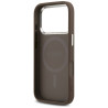 Case Guess 4G Triangle Logo MagSafe for iPhone 17 Pro / brown