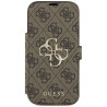 Guess Book 4G Metal Logo Case for iPhone 17 Pro / Brown