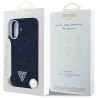 Case Guess Denim Triangle Logo MagSafe for iPhone 16 / blue