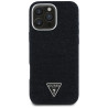 Case Guess Denim Triangle Logo MagSafe for iPhone 16 Pro Max / black