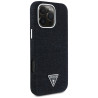 Case Guess Denim Triangle Logo MagSafe for iPhone 16 Pro Max / black