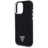 Case Guess Denim Triangle Logo MagSafe for iPhone 16 Pro Max / black