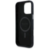 Case Guess Denim Triangle Logo MagSafe for iPhone 16 Pro Max / black