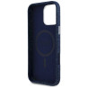 Case Guess Denim Triangle Logo MagSafe for iPhone 16 Pro Max / blue