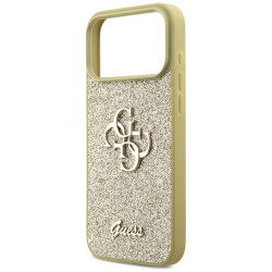 Guess Fixed Glitter Big 4G case for iPhone 17 Pro Max / gold