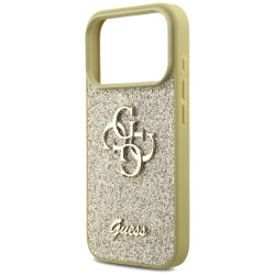 Guess Fixed Glitter Big 4G case for iPhone 17 Pro / gold