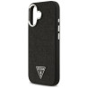 Case Guess Glitter Triangle Logo MagSafe for iPhone 17 / black
